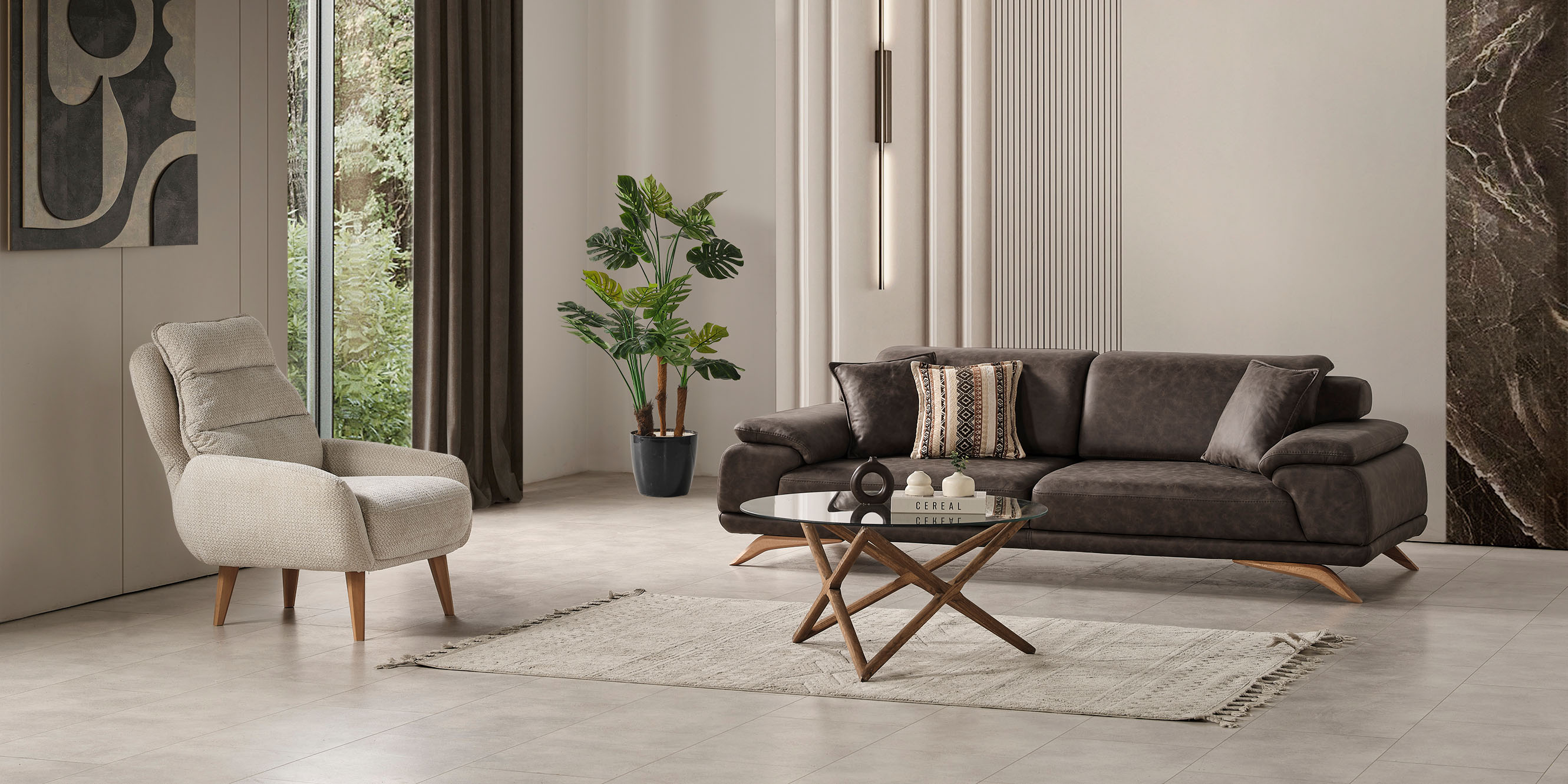 Hermes Koltuk Takımı Nubuk