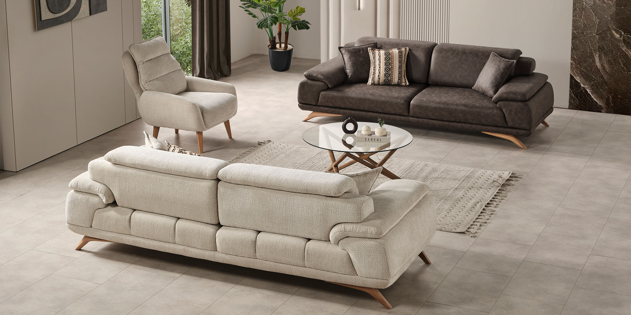 Hermes Koltuk Takımı Nubuk