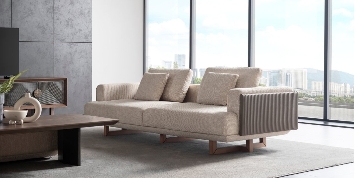 Cross Ceviz Koltuk Takımı