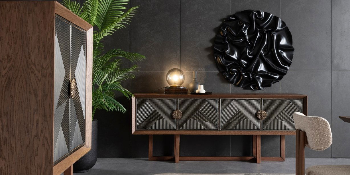 Cross Ceviz Yemek Odası Takımı