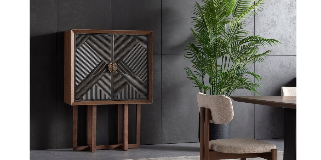 Cross Ceviz Yemek Odası Takımı