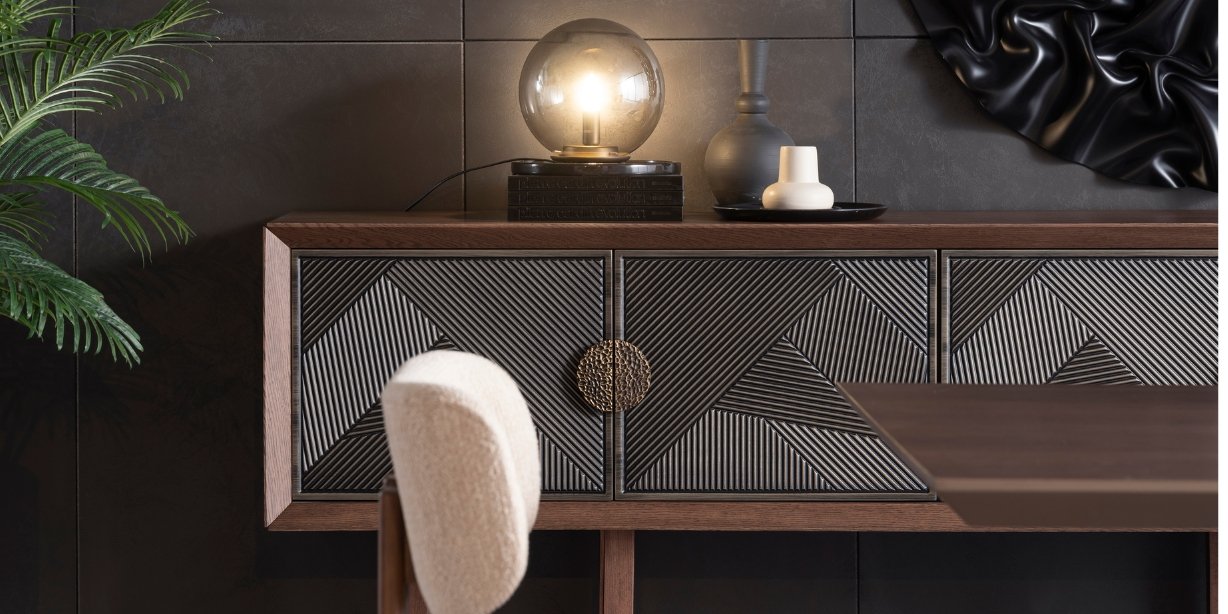 Cross Ceviz Yemek Odası Takımı