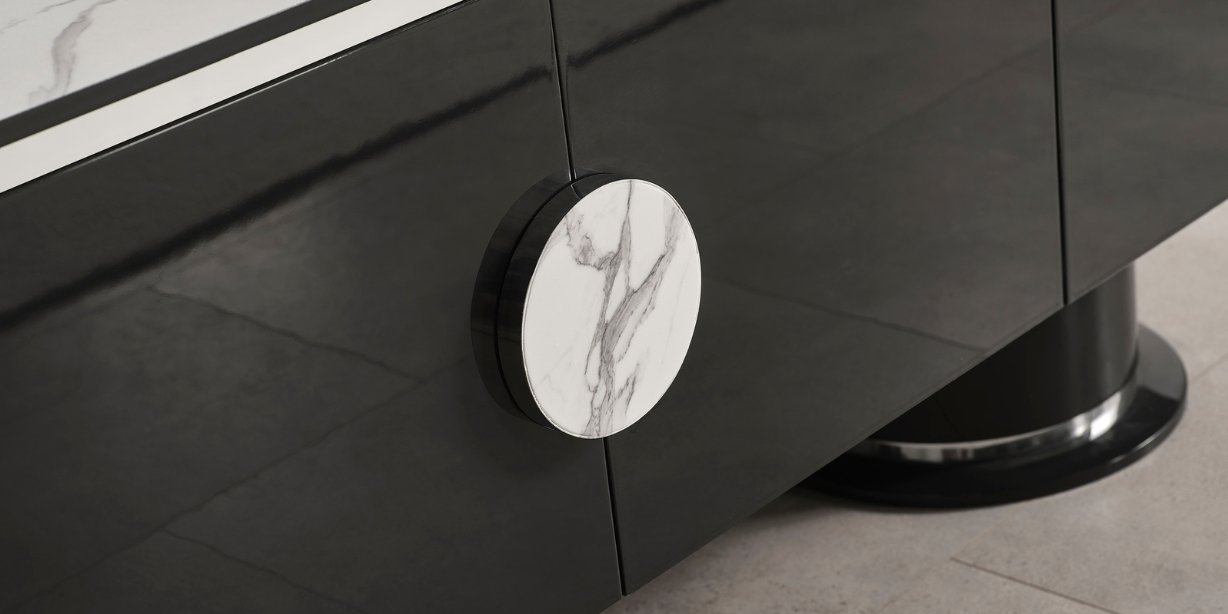 Cartier Antrasit Yemek Odası Takımı