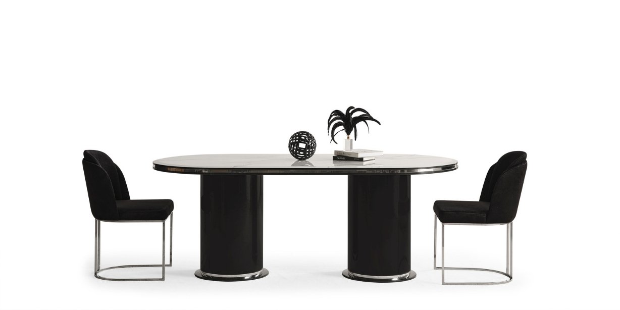 Cartier Antrasit Yemek Odası Takımı