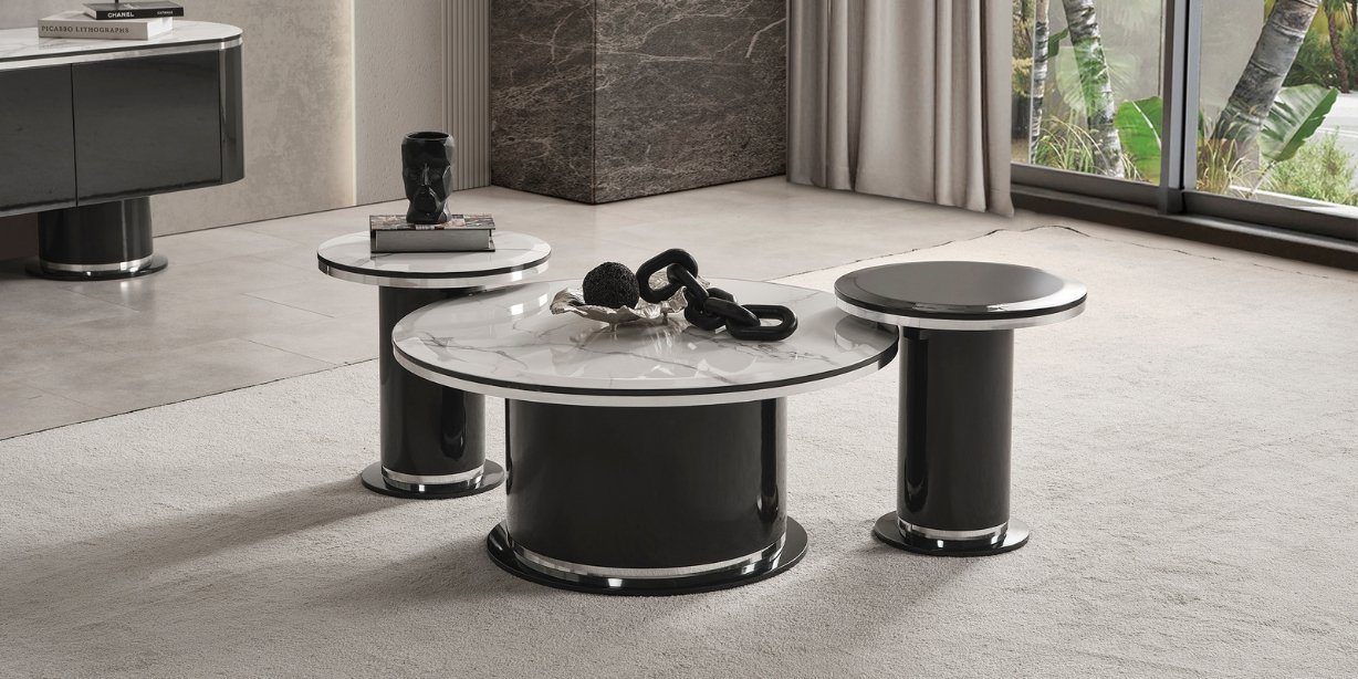 Cartier Antrasit Yemek Odası Takımı