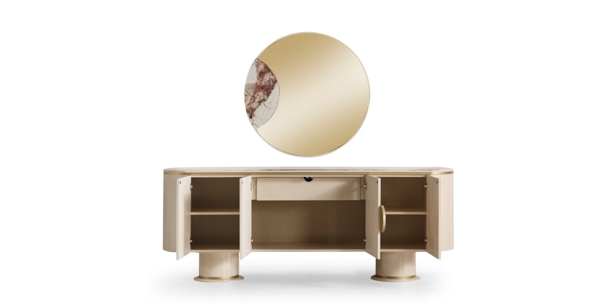 Cartier Krem Yemek Odası Takımı