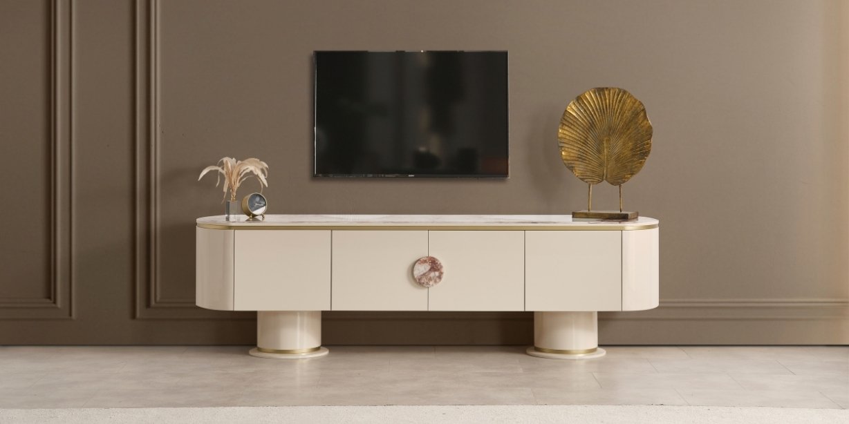 Cartier Krem Yemek Odası Takımı