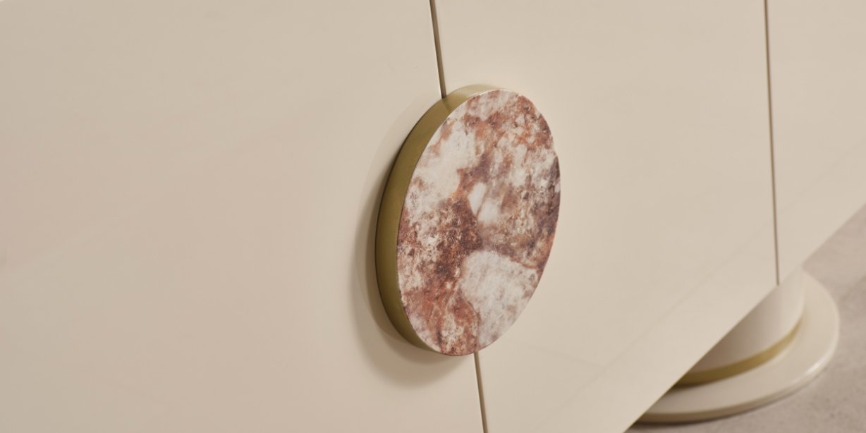 Cartier Krem Yemek Odası Takımı