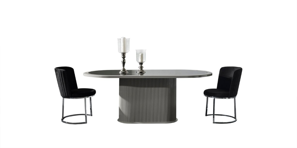 Gucci Duman Gri Yemek Odası Takımı