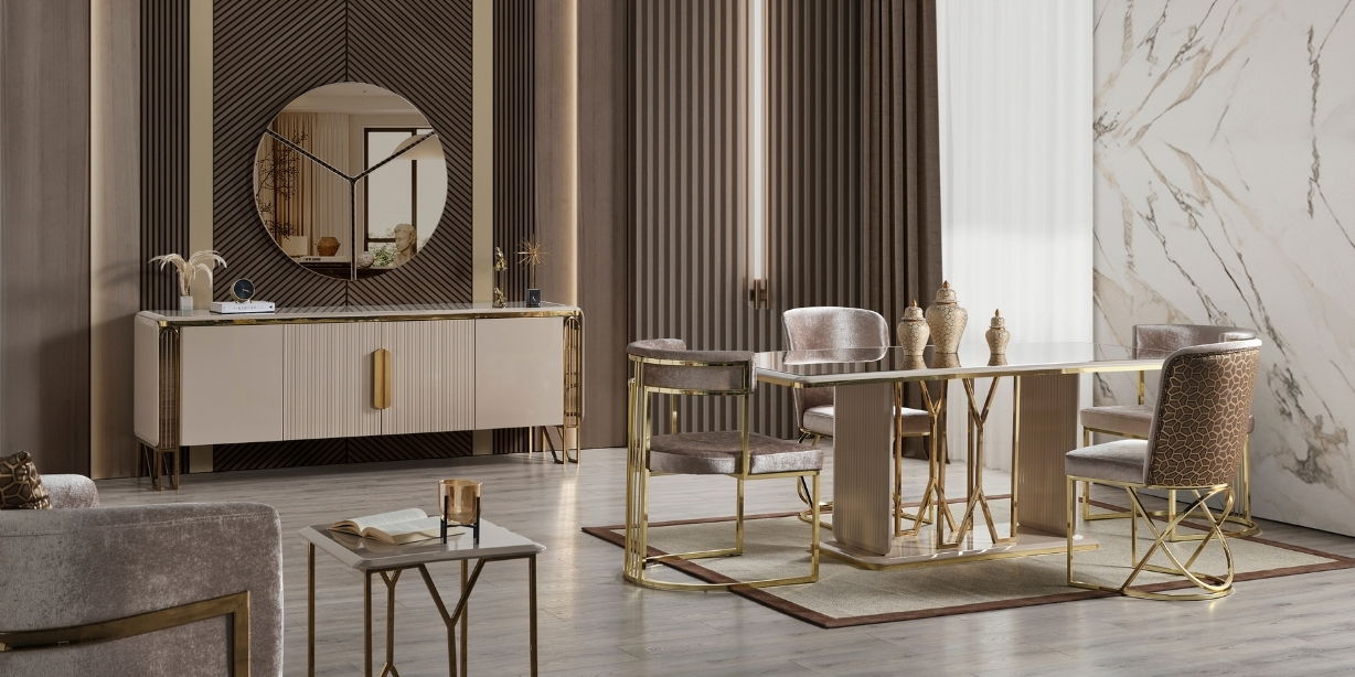 Solo Lux Vizon Yemek Odası Takımı