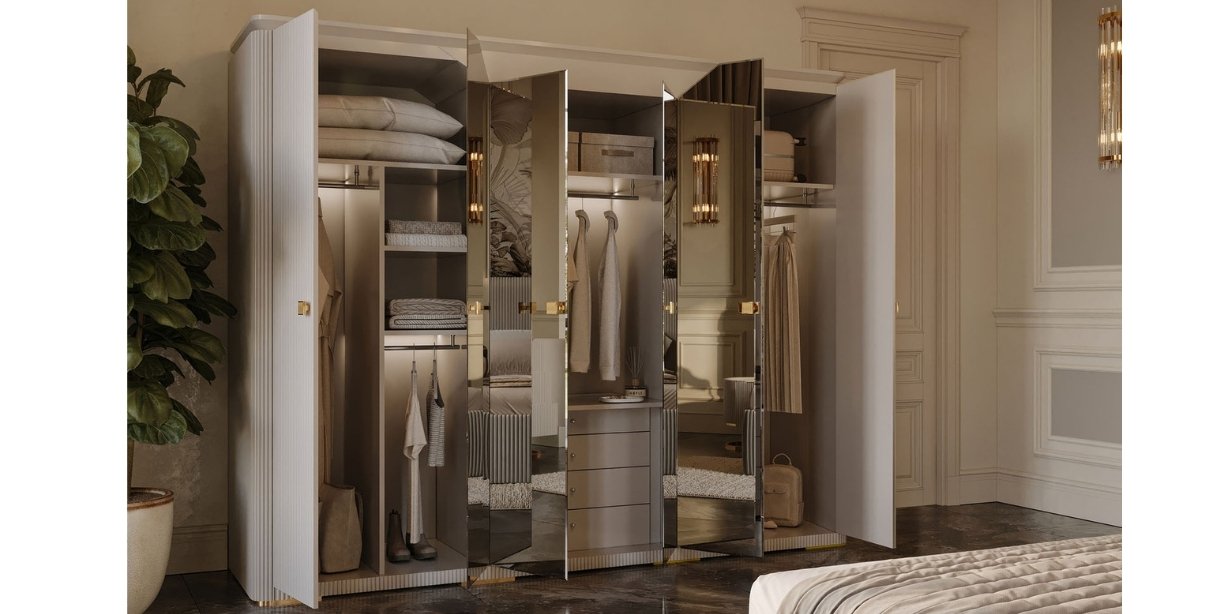 Lyon Krem Yatak Odası Takımı