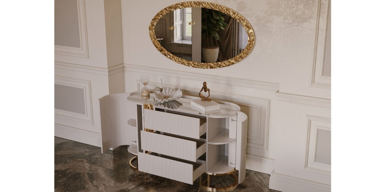 Lyon Krem Yatak Odası Takımı