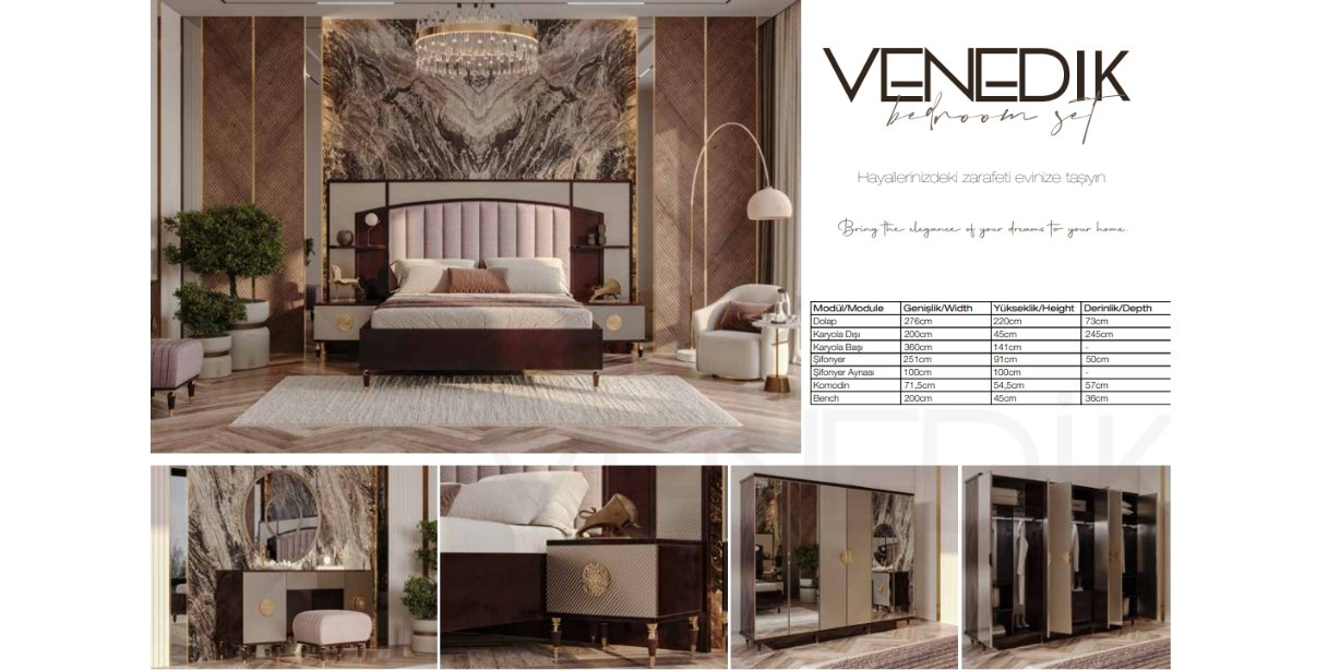 Venedik Yatak Odası Takımı