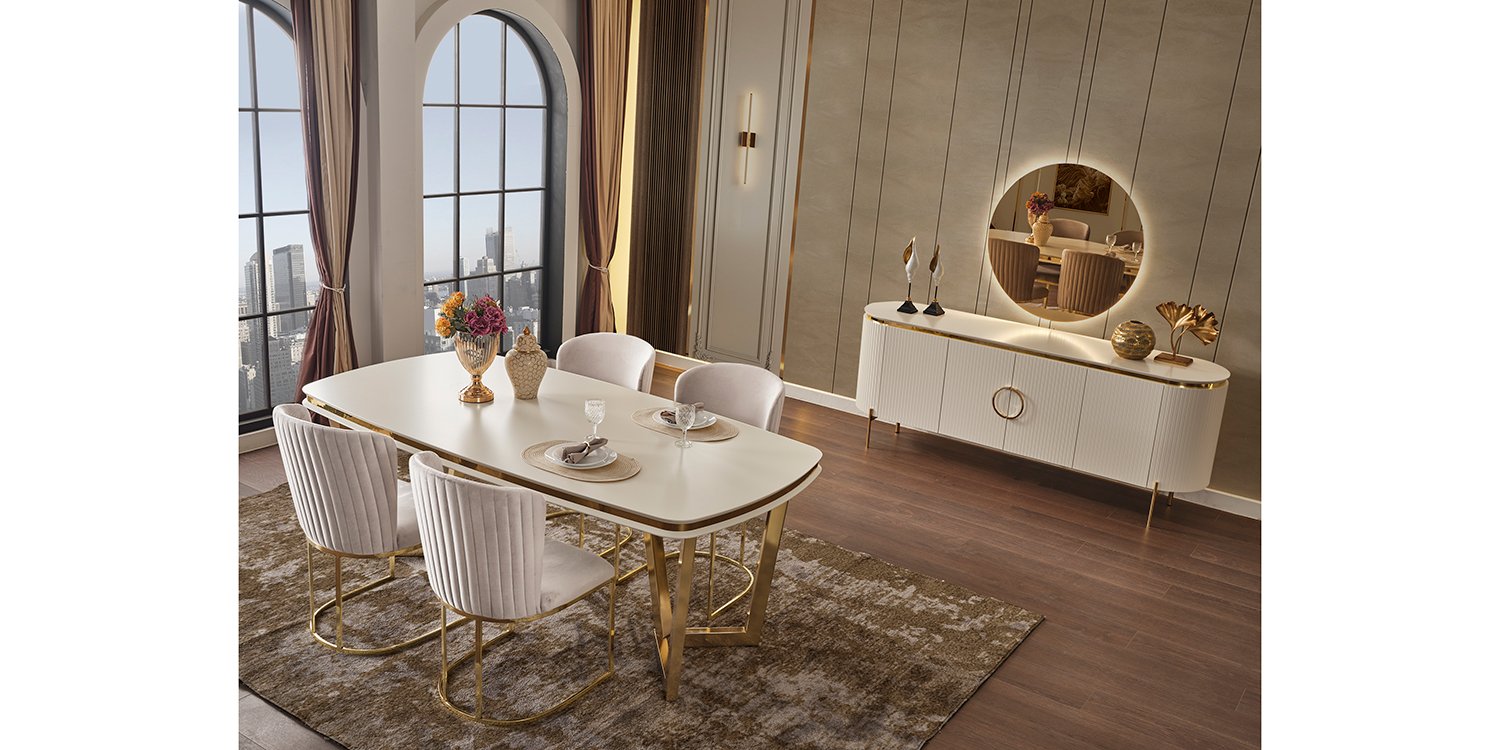 Tesla Yemek Odası Takımı Luxury