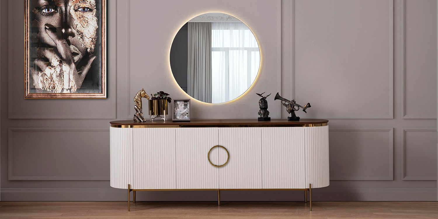 Tesla Yemek Odası Takımı Metal