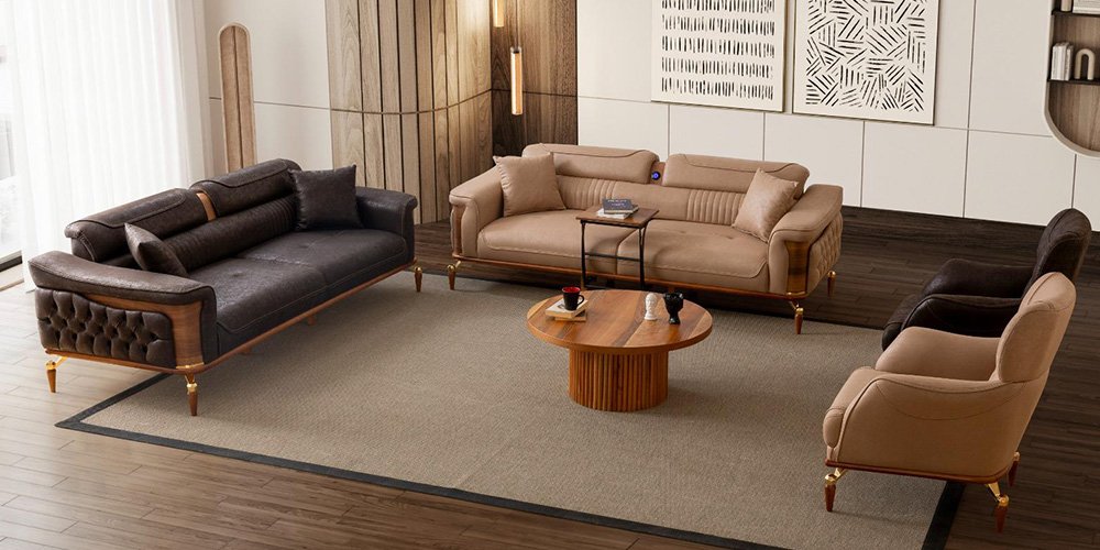 Dubai Koltuk Takımı Ekru