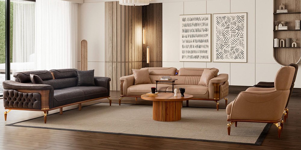 Dubai Koltuk Takımı Ekru