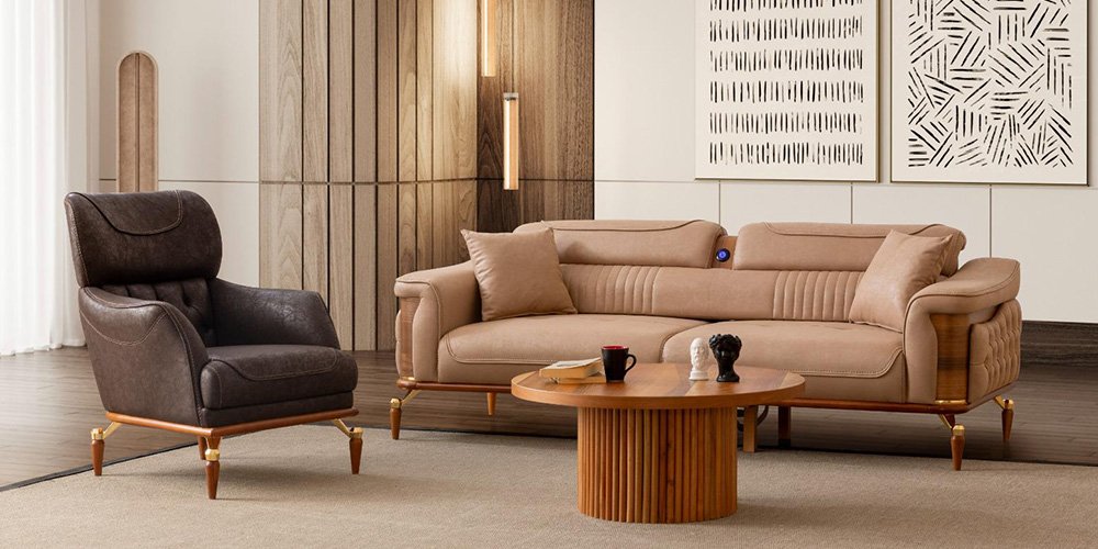 Dubai Koltuk Takımı Ekru