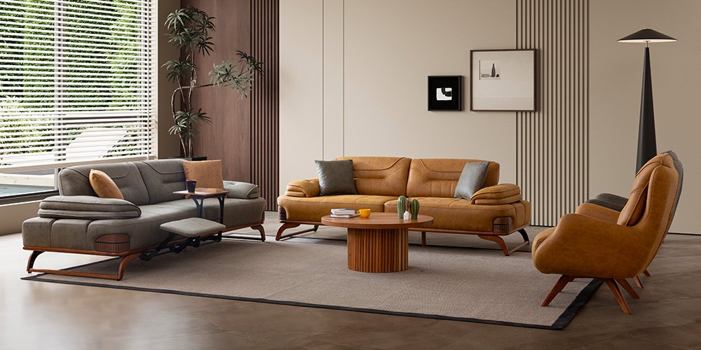 Jaguar Koltuk Takımı Sarı-Yeşil