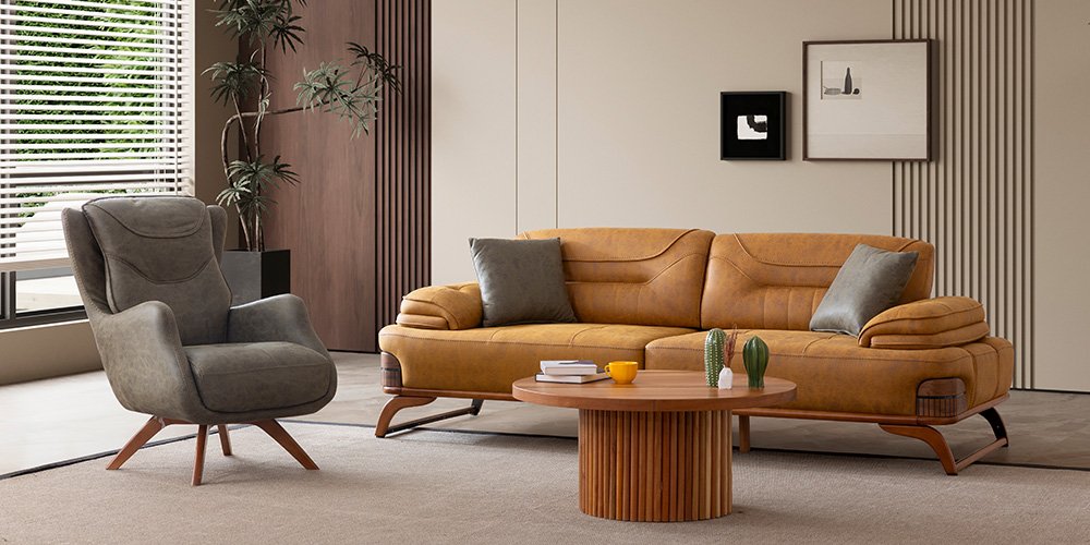 Jaguar Koltuk Takımı Sarı-Yeşil