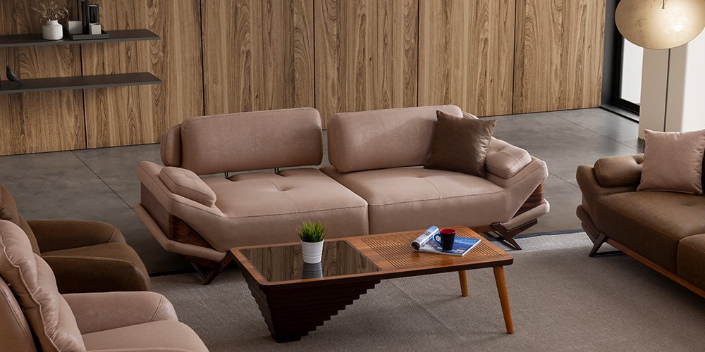 Milano Klapalı Koltuk Takımı Krem