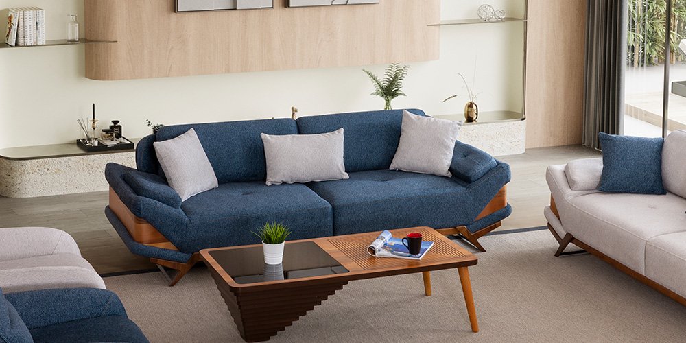 Milano Koltuk Takımı Mavi