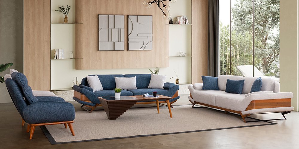 Milano Koltuk Takımı Mavi