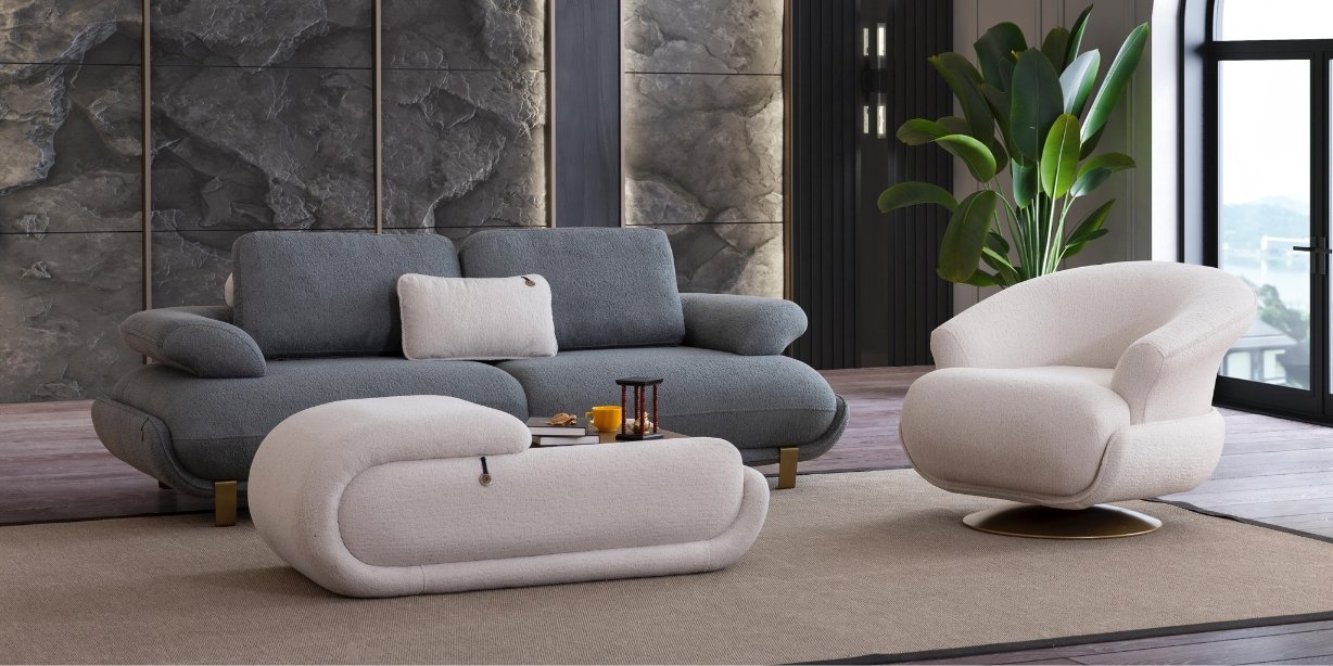 Siesta Açık Renk Koltuk Takımı