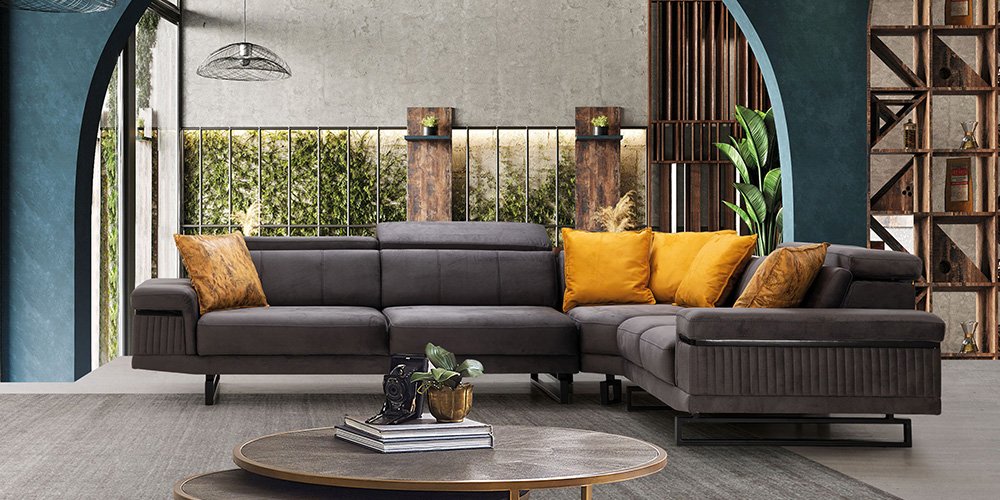 Diva Köşe Koltuk Takımı Antrasit