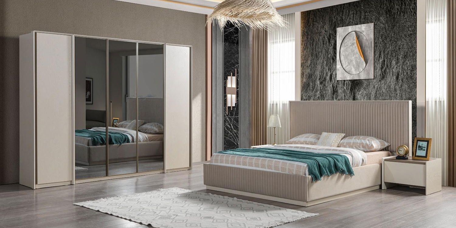 Asya Yatak Odası Takımı Ekru