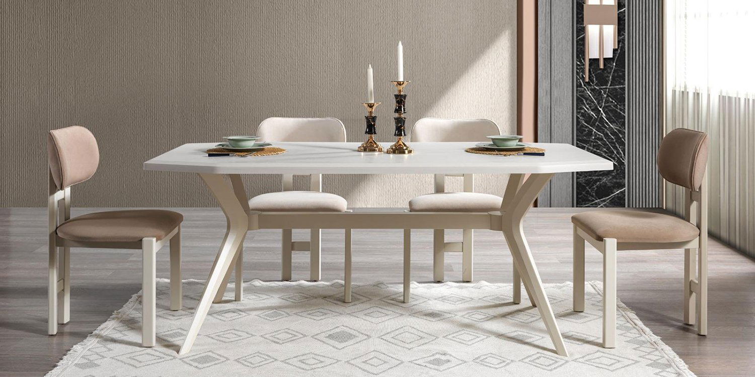 Asya Yemek Odası Takımı Ekru