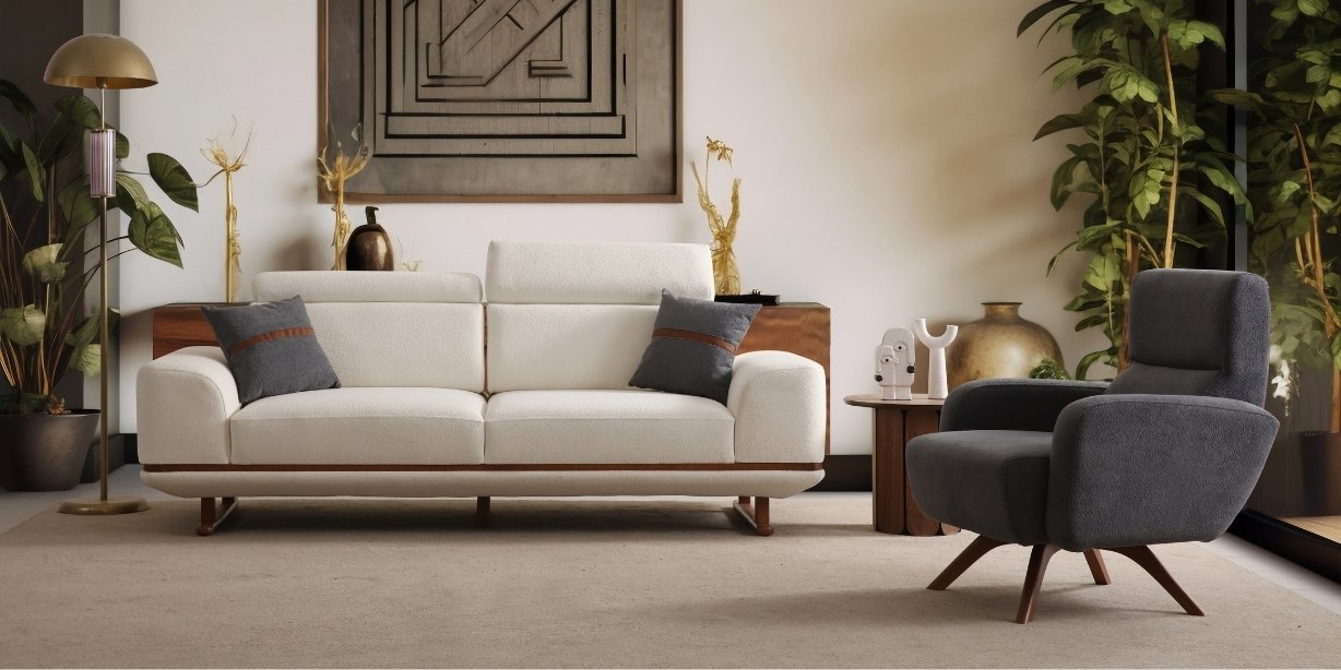 Asya Koltuk Takımı Acı Ceviz