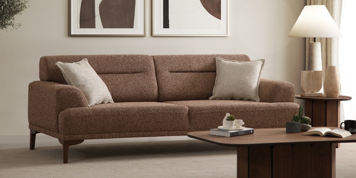 Roma Koltuk Takımı Ahşap Ayaklı