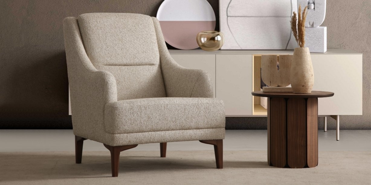 Roma Koltuk Takımı Ahşap Ayaklı