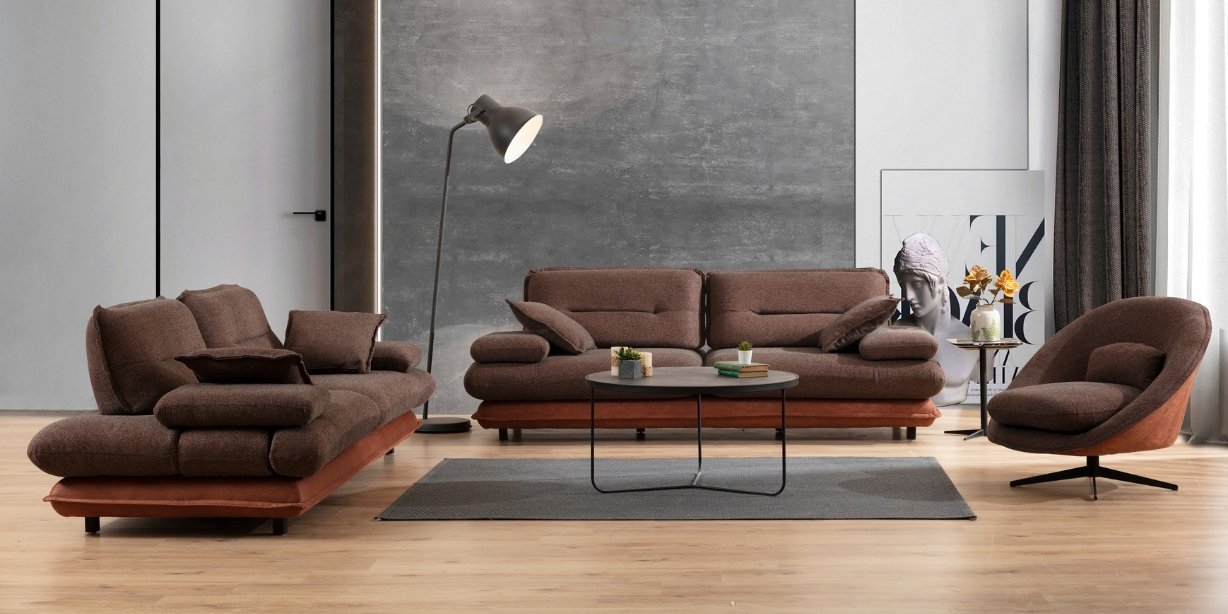 Gradyan Kahve Koltuk Takımı