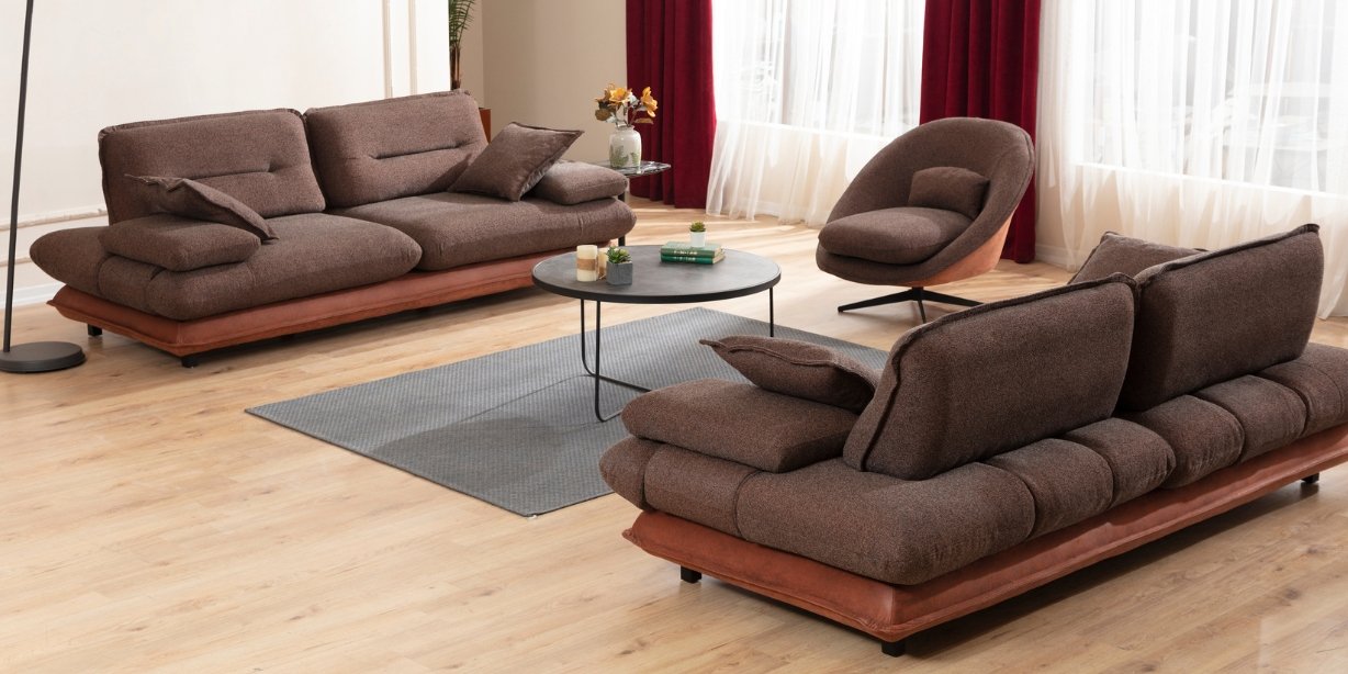 Gradyan Kahve Koltuk Takımı