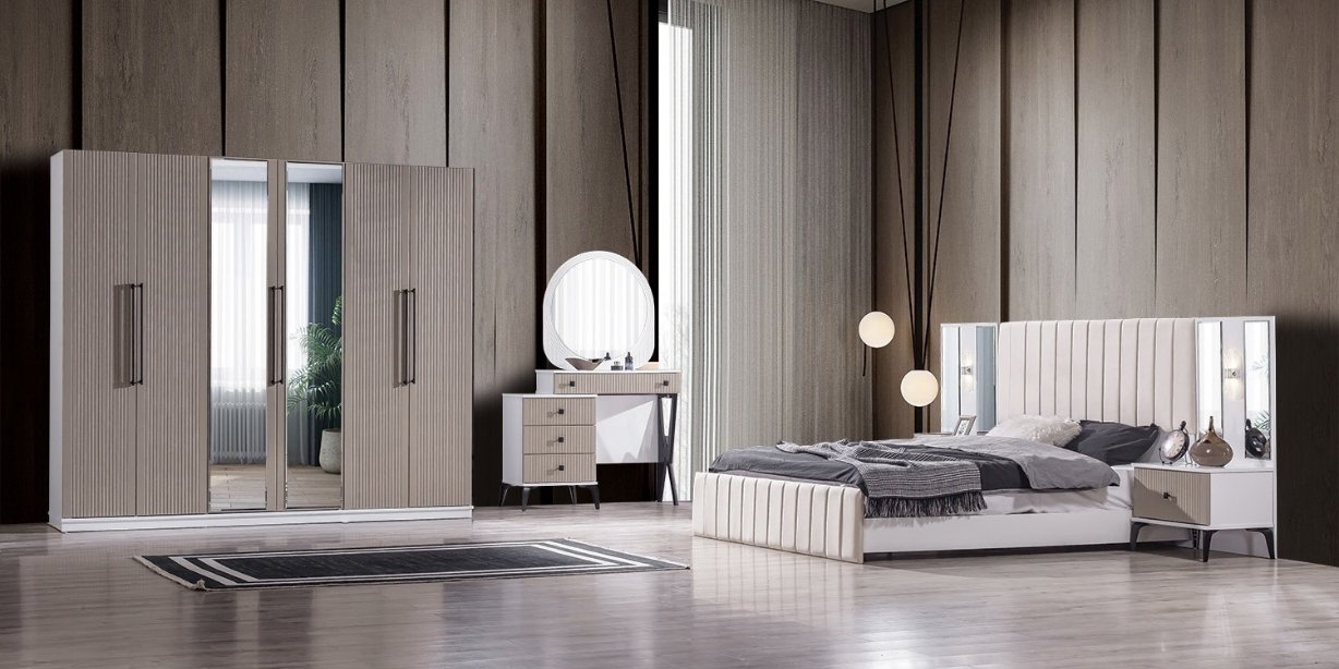 Still Bej Yatak Odası Takımı Mdf