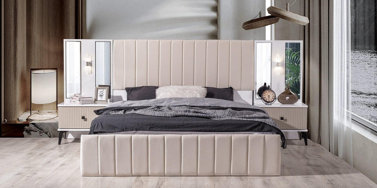Still Bej Yatak Odası Takımı Mdf