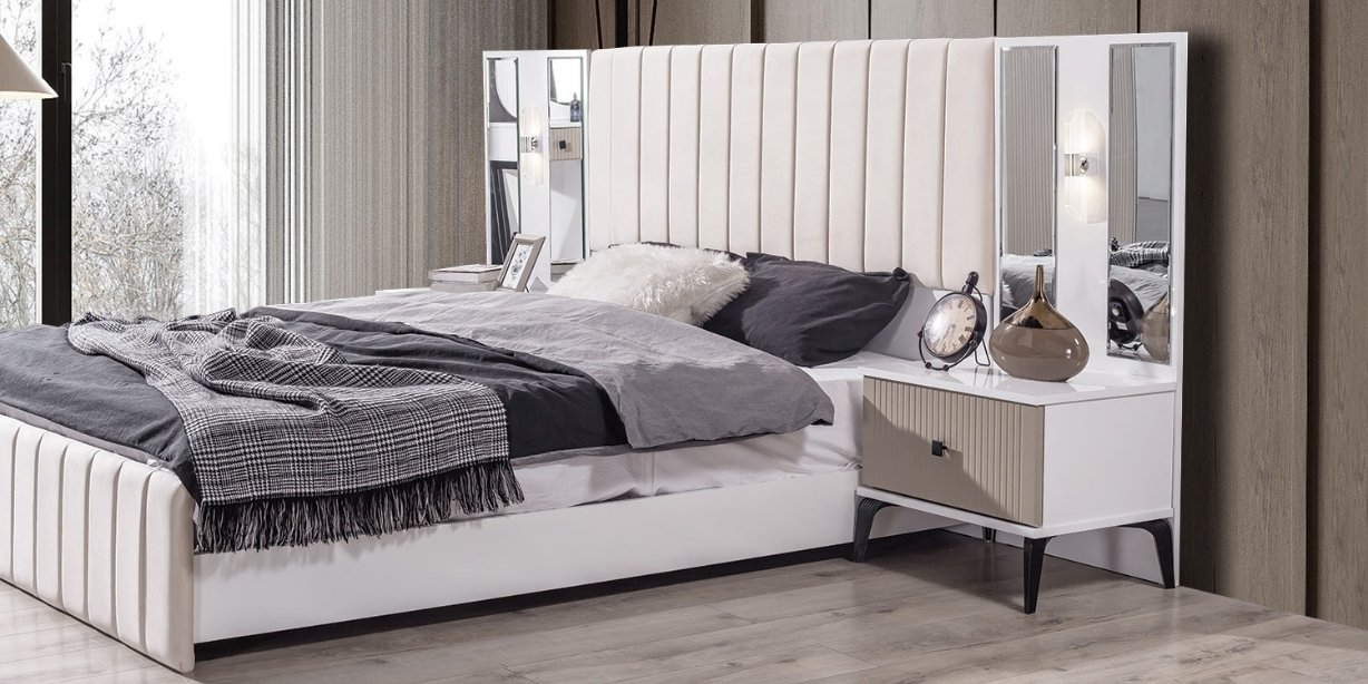 Still Bej Yatak Odası Takımı Mdf