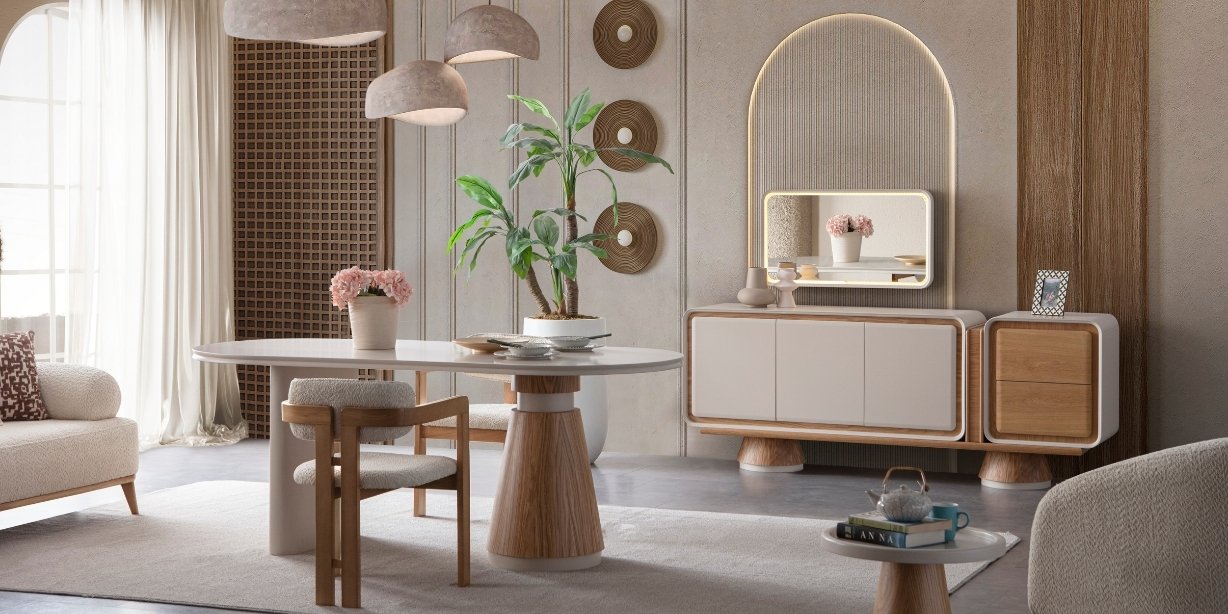 Latte Yemek Odası Takımı Bohem