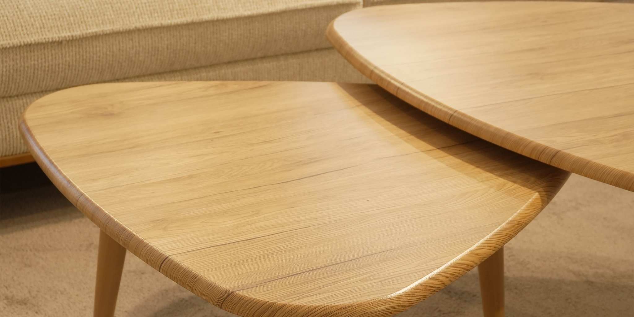 Delta Natural İkili Sehpa Seti