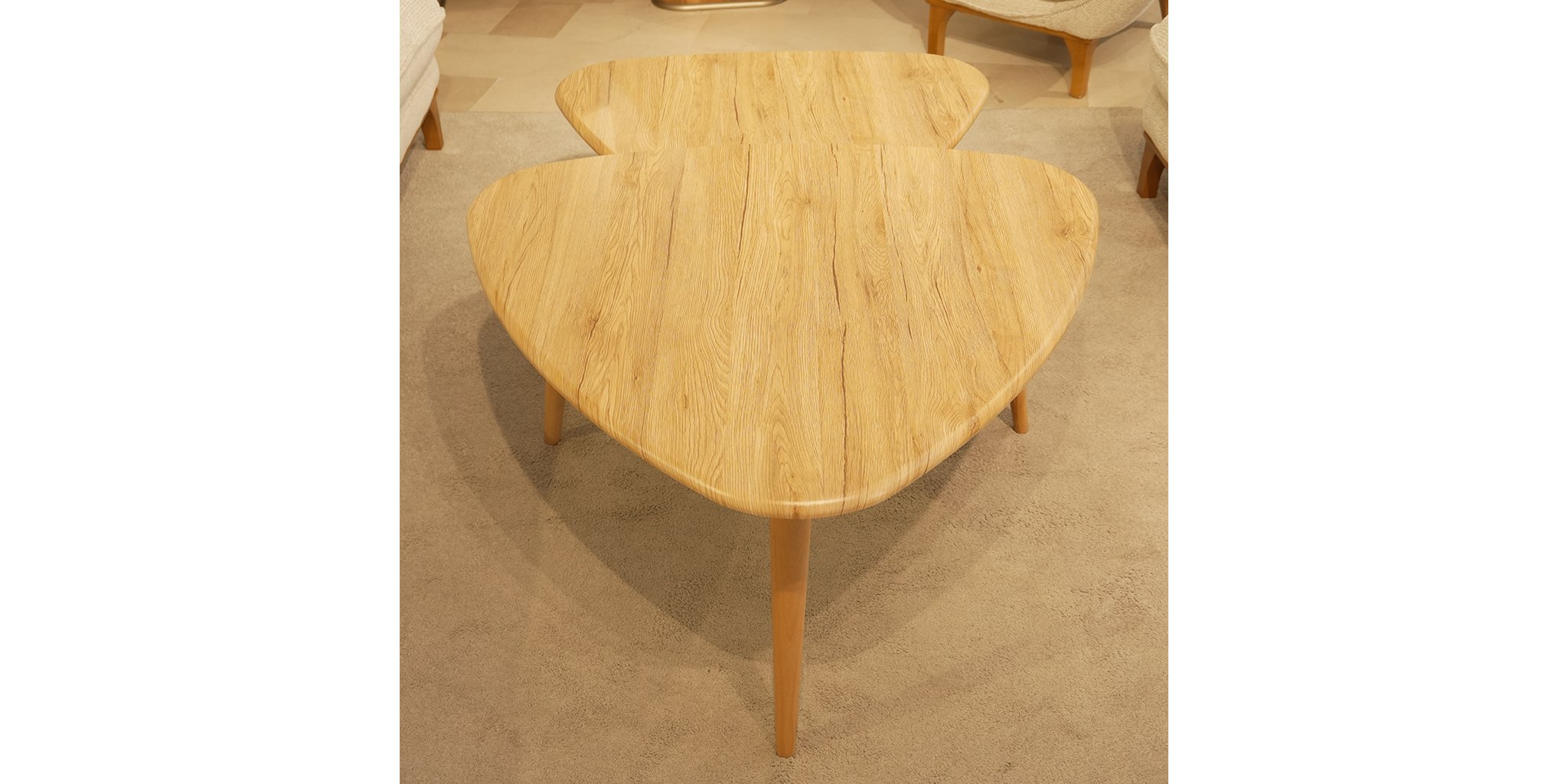 Delta Natural İkili Sehpa Seti