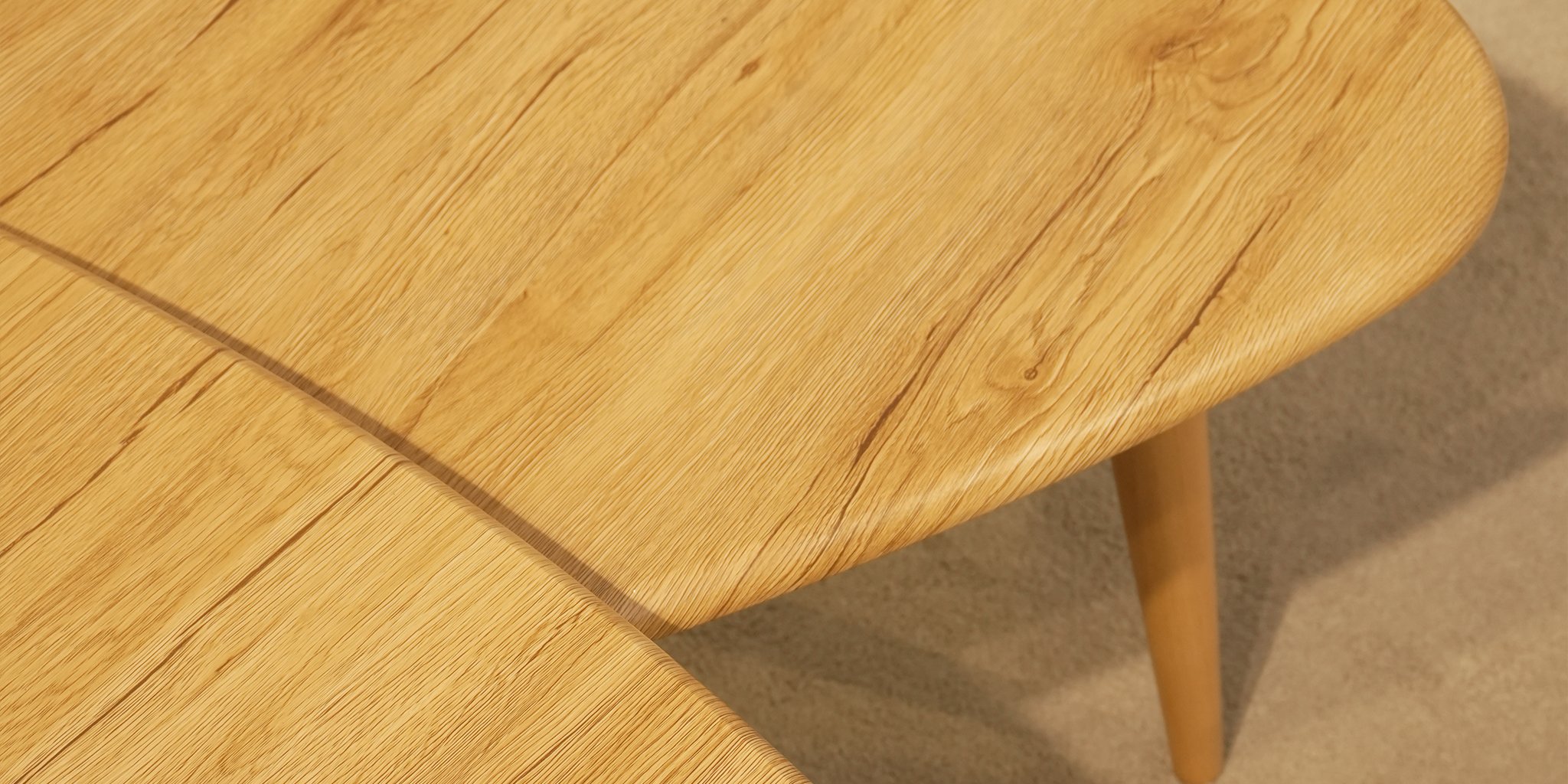 Delta Natural İkili Sehpa Seti