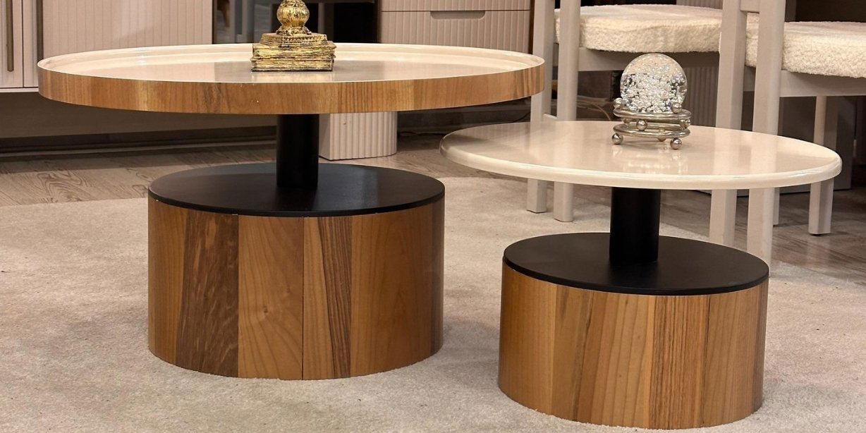 Polonez İkili Orta Sehpa Seti