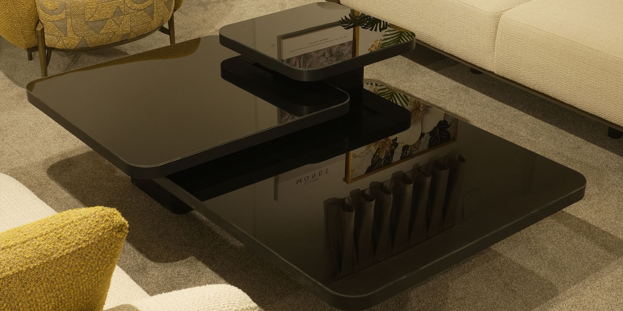 Siyah Orta Sehpa Seti