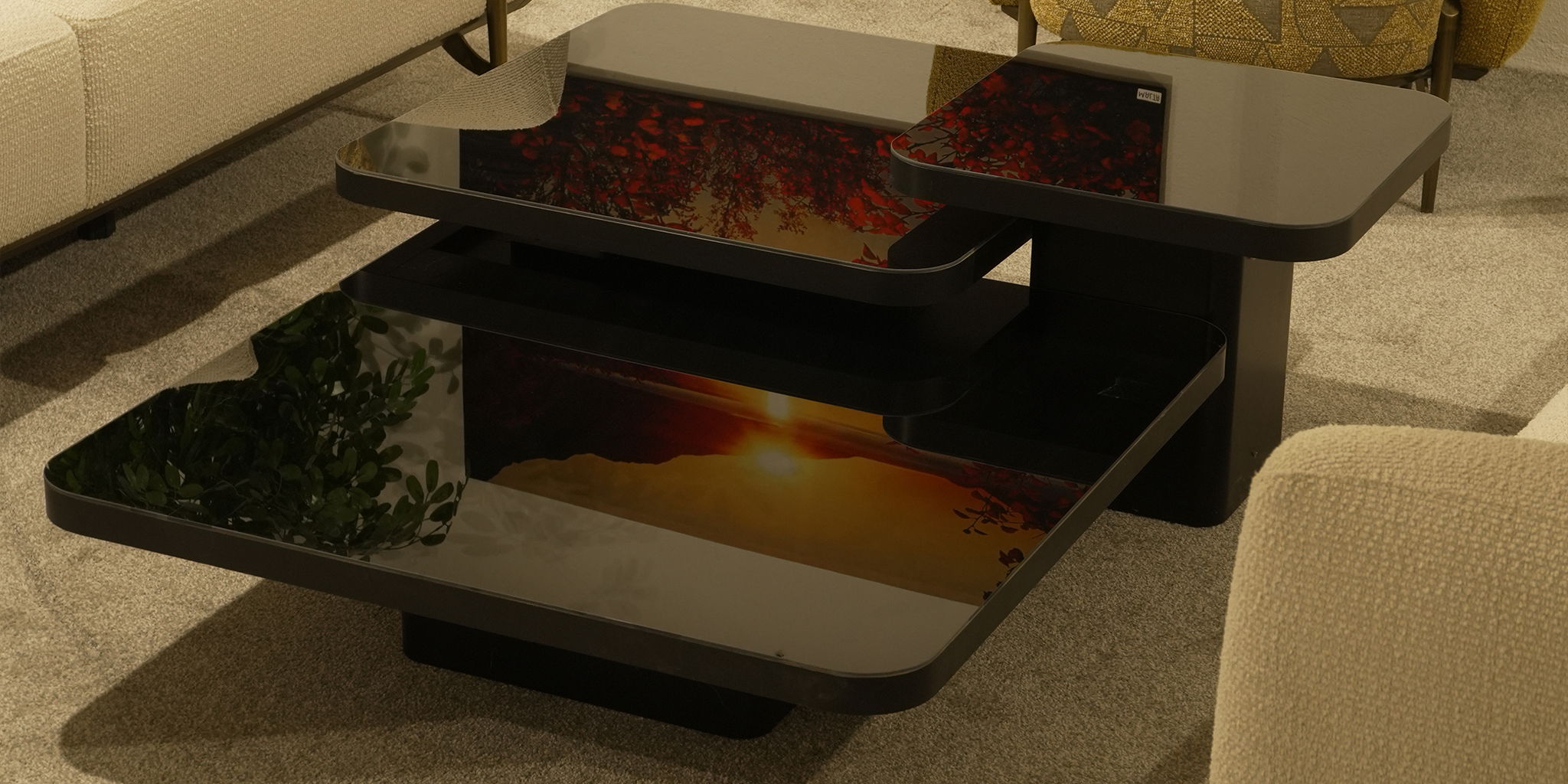 Siyah Orta Sehpa Seti