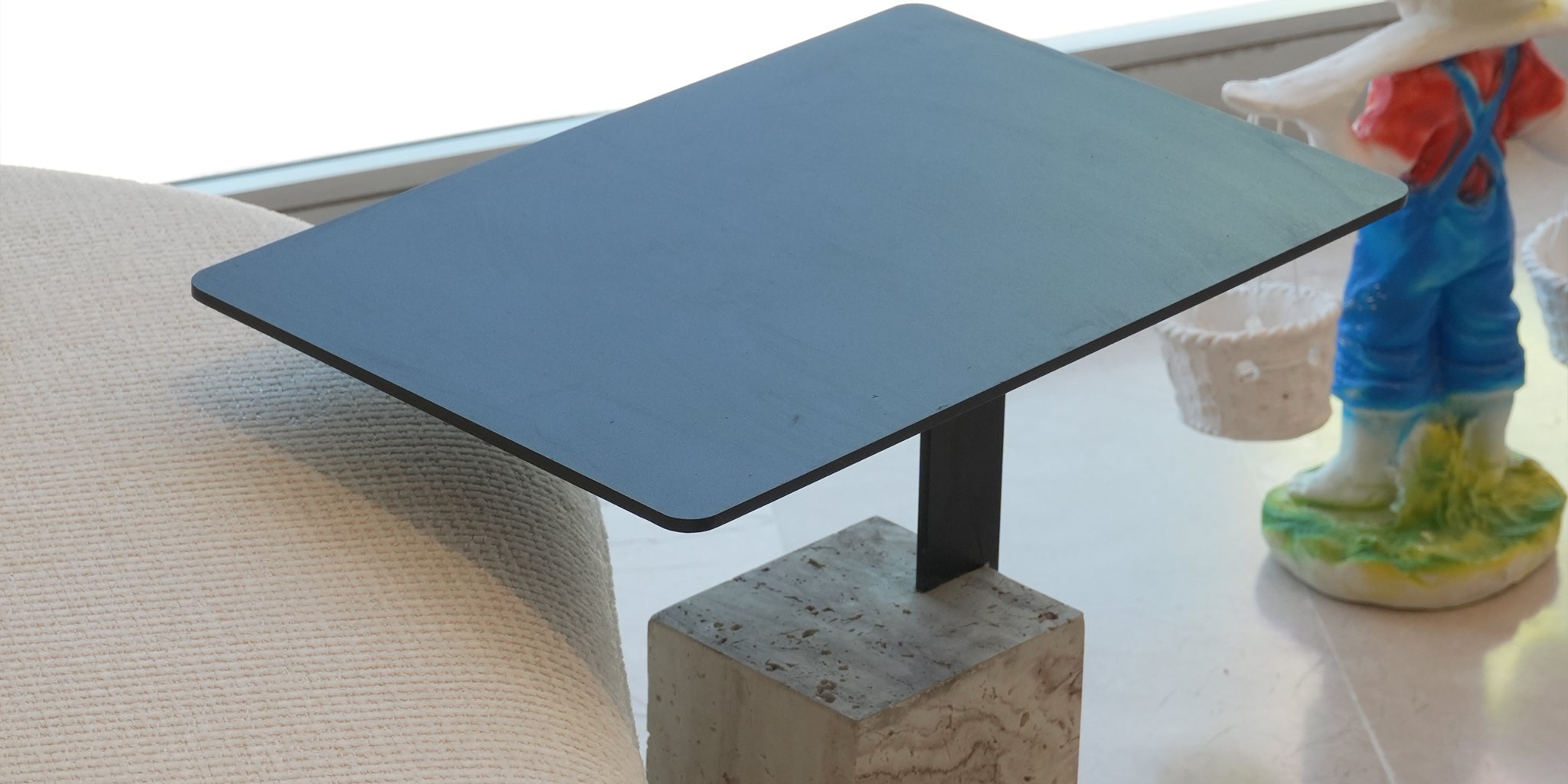 Taş Mermer Yan Sehpa