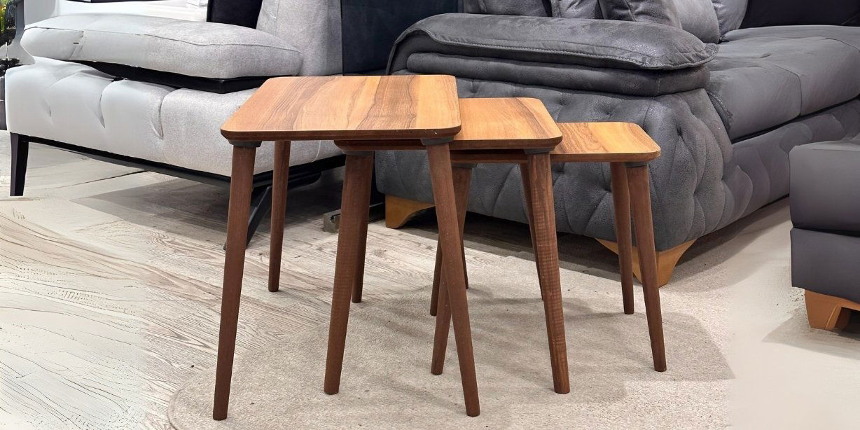 Yağmur Zigon Sehpa Ceviz