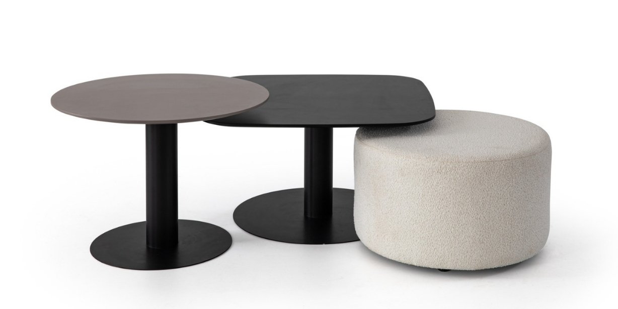 Benny Siyah Orta Sehpa Seti