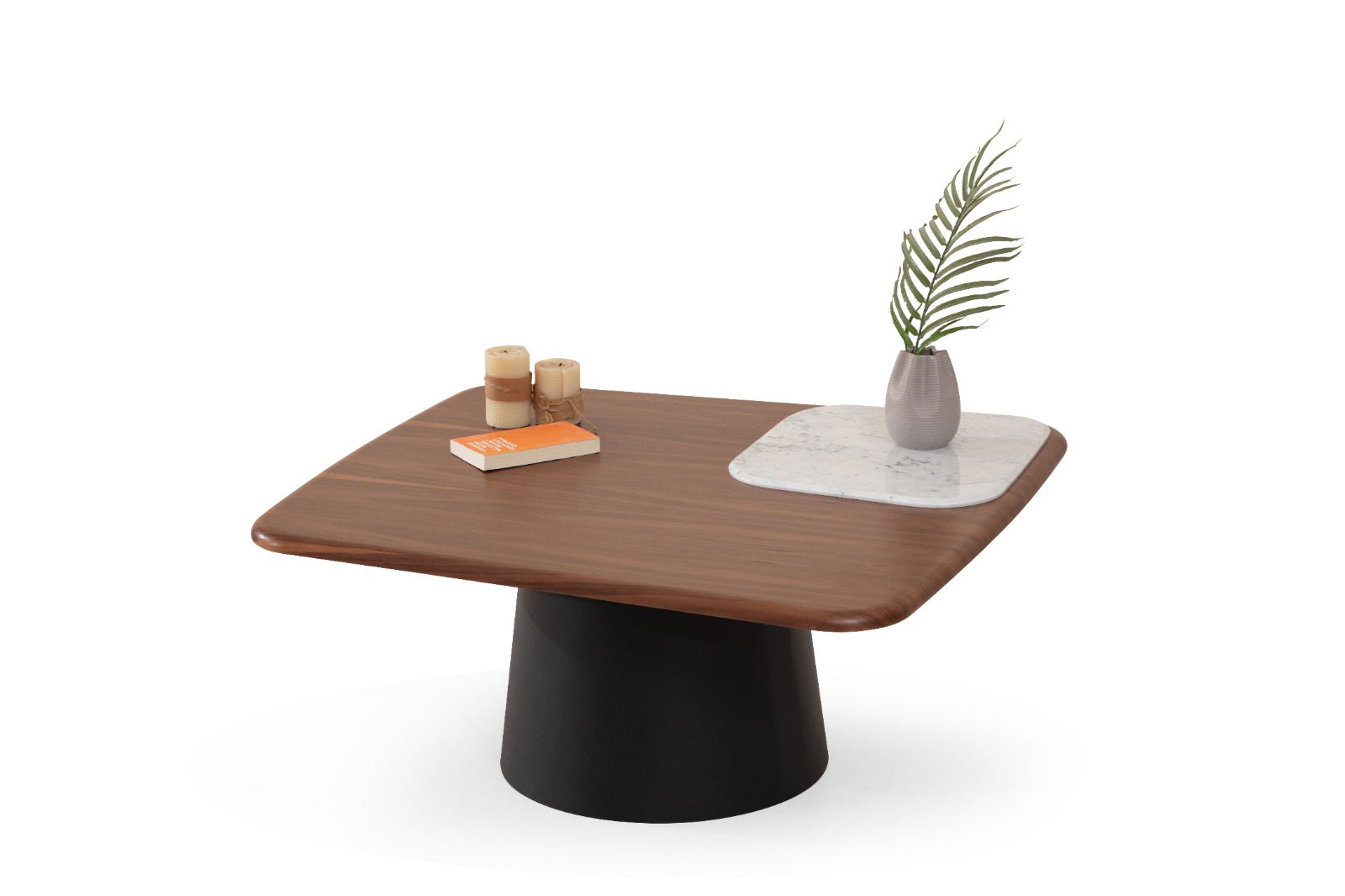 Bueno Orta Sehpa Siyah Beyaz